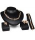 SET528 - 18K gold bridal Necklace Set